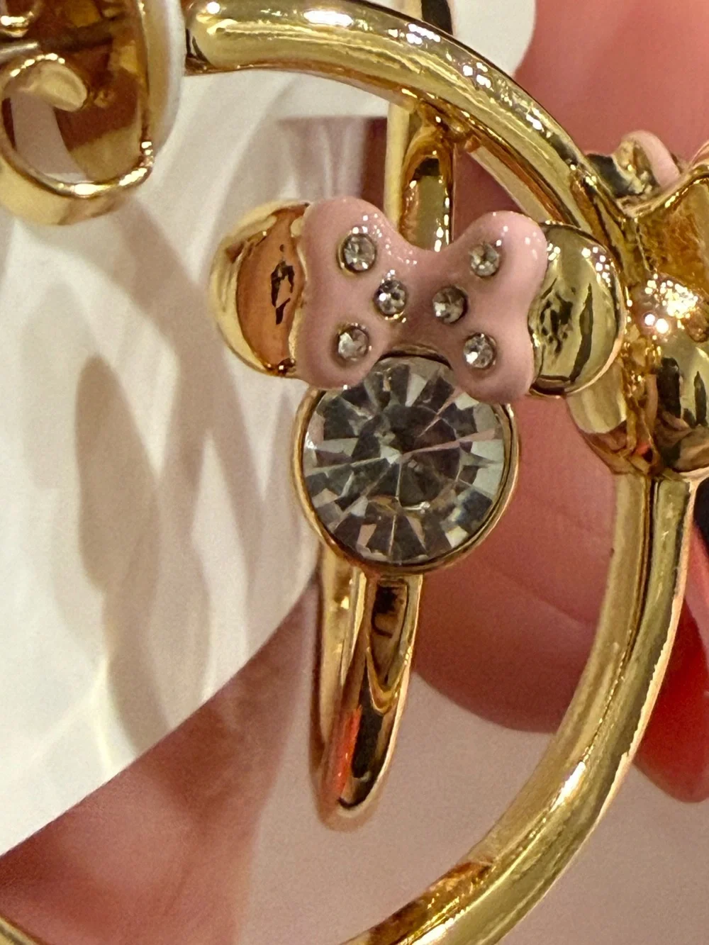 kate spade |♠️| Gold Plated Minnie Mouse Hoop Earrings | Medium